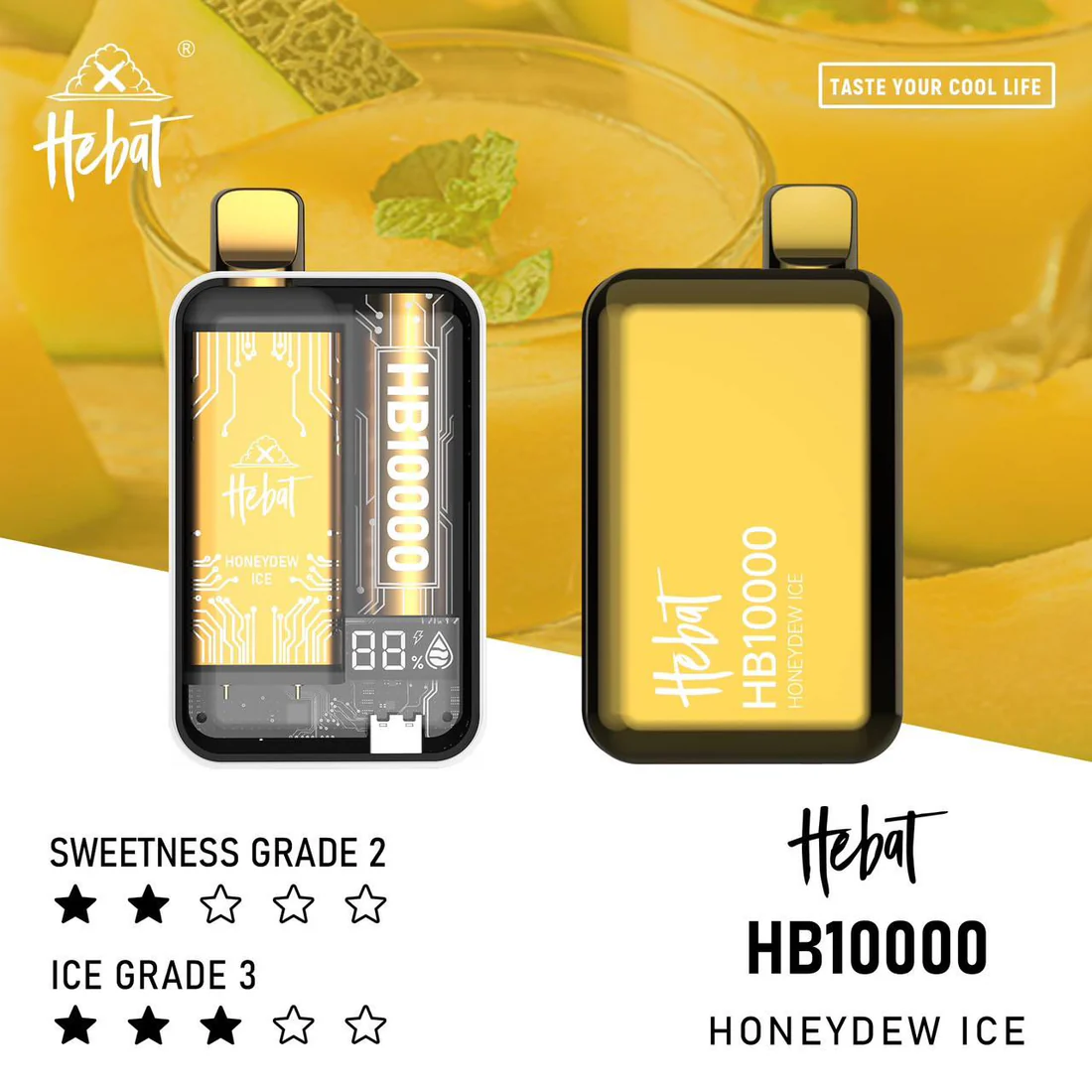 Hebat喜貝一次性 10000口 可充電 一次性/拋棄式/電子煙