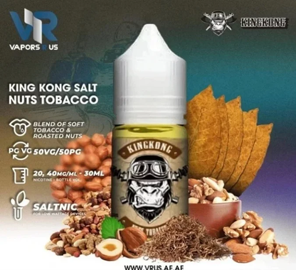 美國進口 不涼 大猩猩金剛煙油 煙草系列煙油 30ML 20/40MG